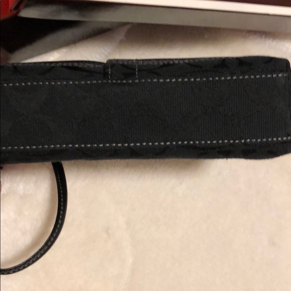 NWOT Black Silver Coach Wristlet - Picture 5 of 8